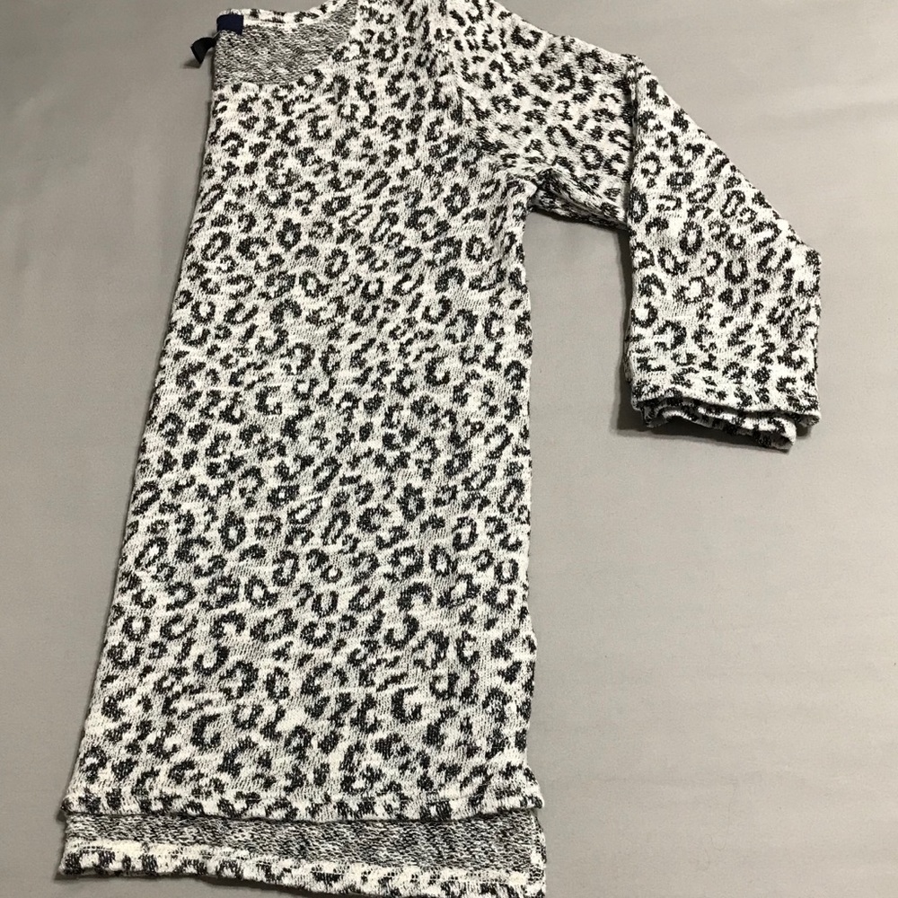 Leopard print sparkly sweater